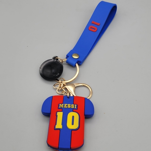 Messi 3D Soccer Jersey Keychain with Carrying Strap - Picture 5 of 6